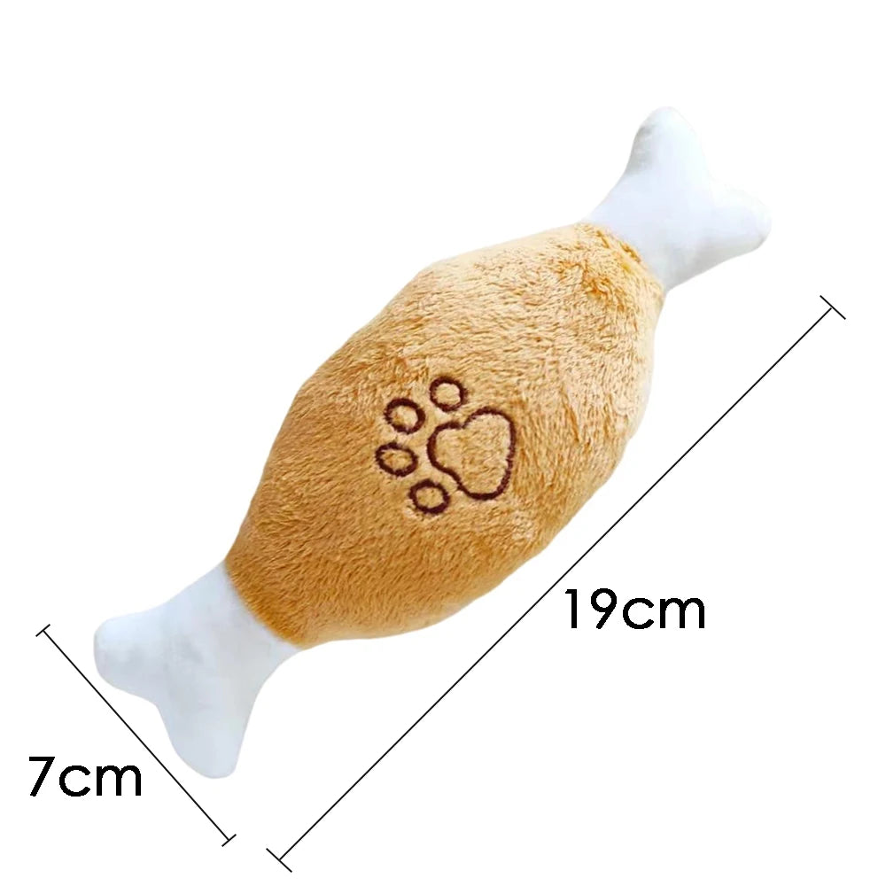 Dog Squeak Toy - Plush Animal Chew & Play for Small Dogs