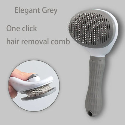 Pet Deshedding Brush for Long Haired Dogs Cats Hair Remover Brush - Dog & Cat Grooming Slicker Tool