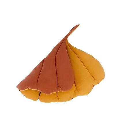 Cat Bed Mats - Soft Cotton Leaf Shaped Pet Sleep Pad
