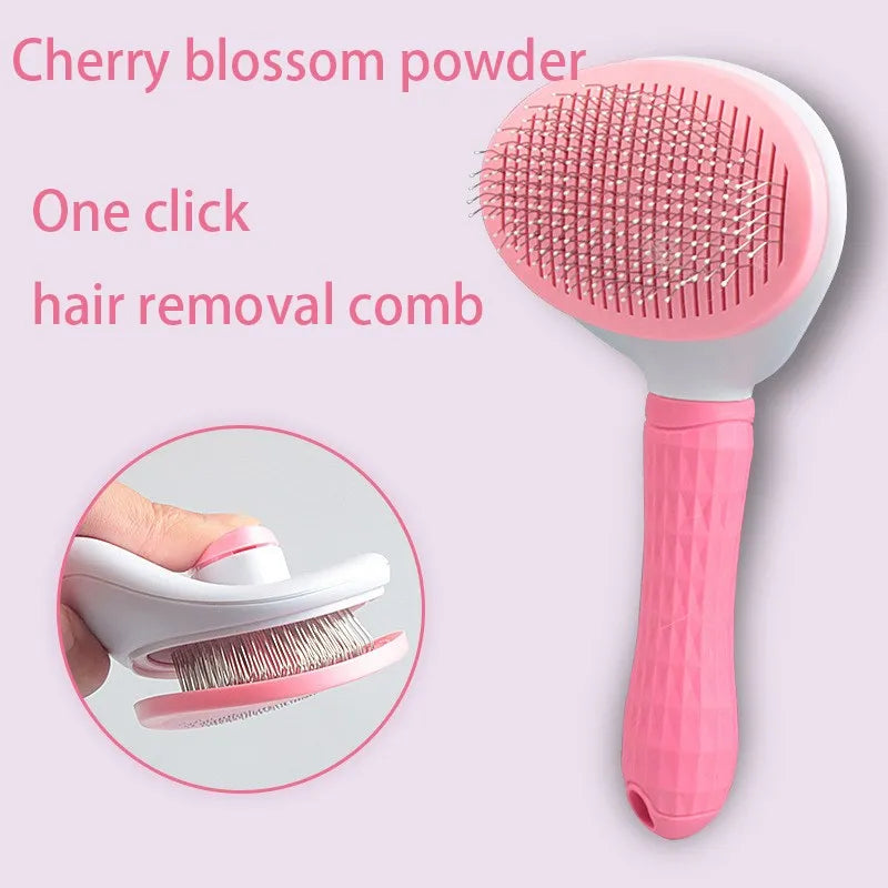 Pet Deshedding Brush for Long Haired Dogs Cats Hair Remover Brush - Dog & Cat Grooming Slicker Tool