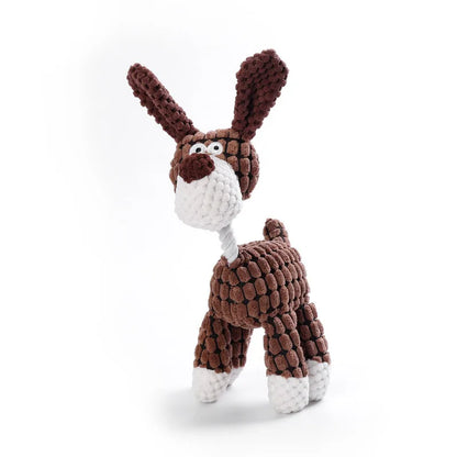 Dog Squeak Toy - Plush Animal Chew & Play for Small Dogs