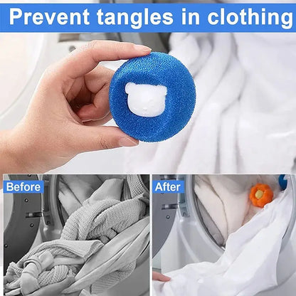 Pet Hair Remover Balls - Reusable Laundry Fur Catcher