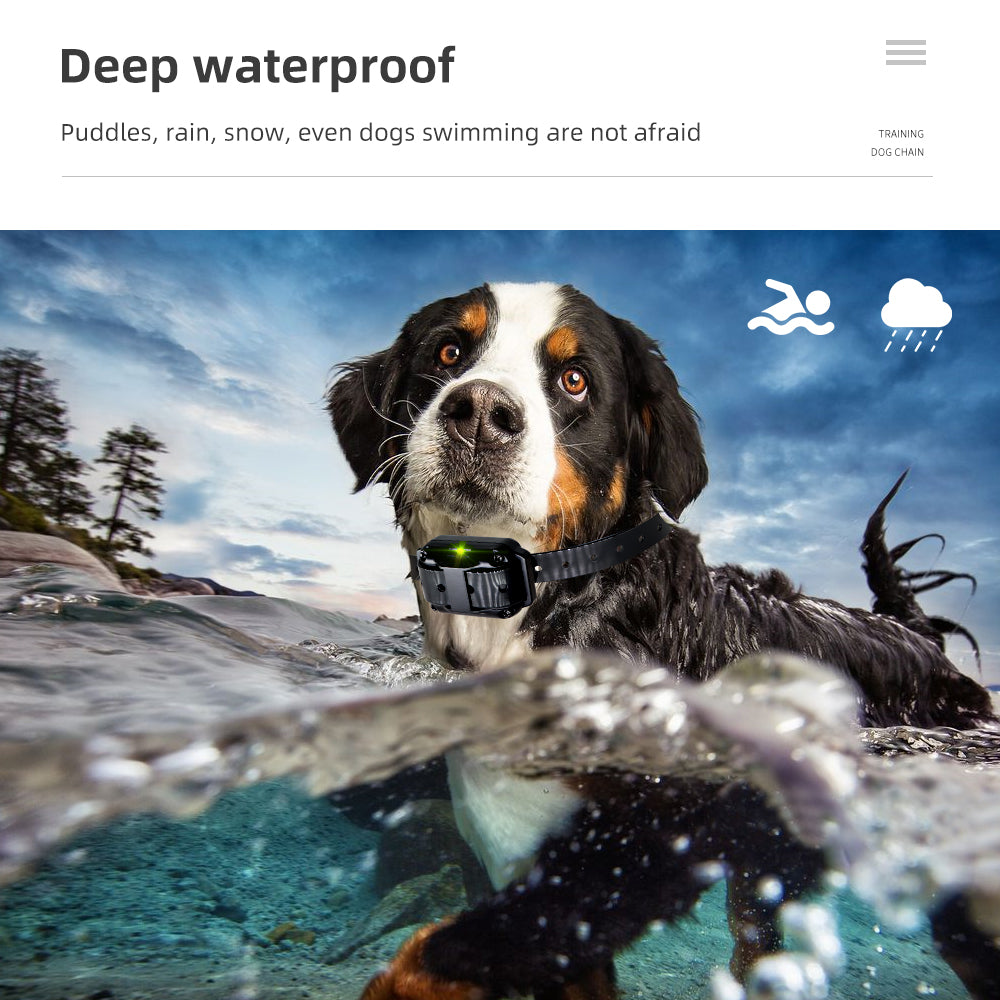 Electric Dog Training Collar: Waterproof, Rechargeable, Anti-Bark