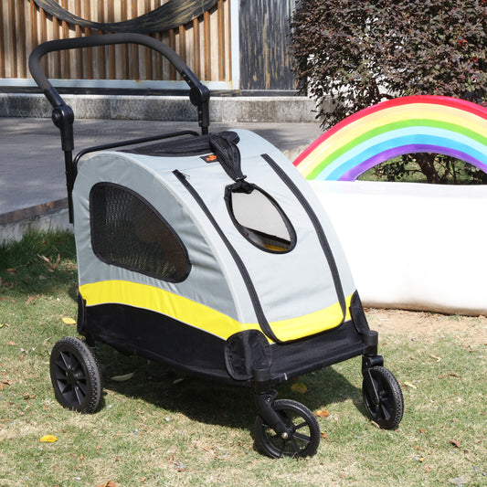Portable Pet Stroller: Foldable Travel Wagon for Small Dogs & Cats