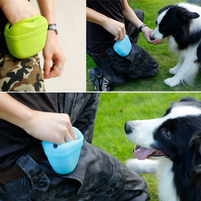 Dog Treat Pouch  Silicone Waist Bag - Portable & Easy Clean