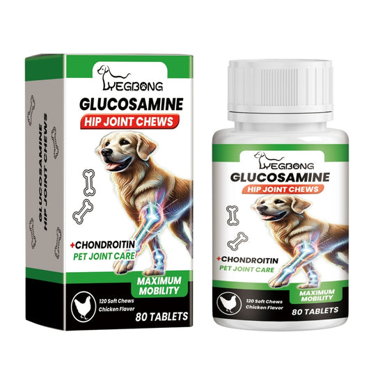 Glucosamine Dog Joint Tablets - 80 Count for Hip & Joint Health