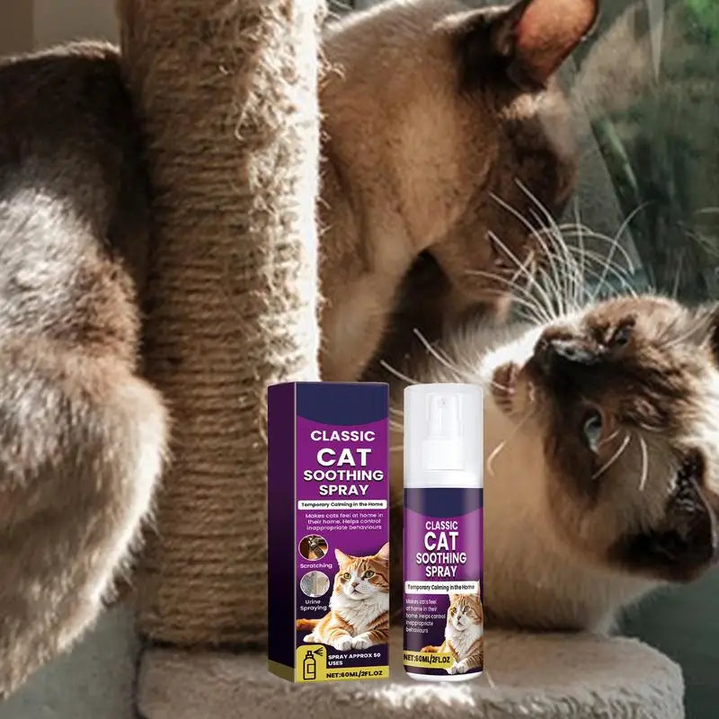 Cat Calming Spray 100ml - Natural Stress Relief & Scratch Prevention