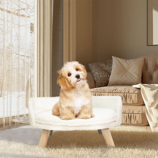 Pet Sofa Bed: Raised Cat Chair & Small Dog Couch