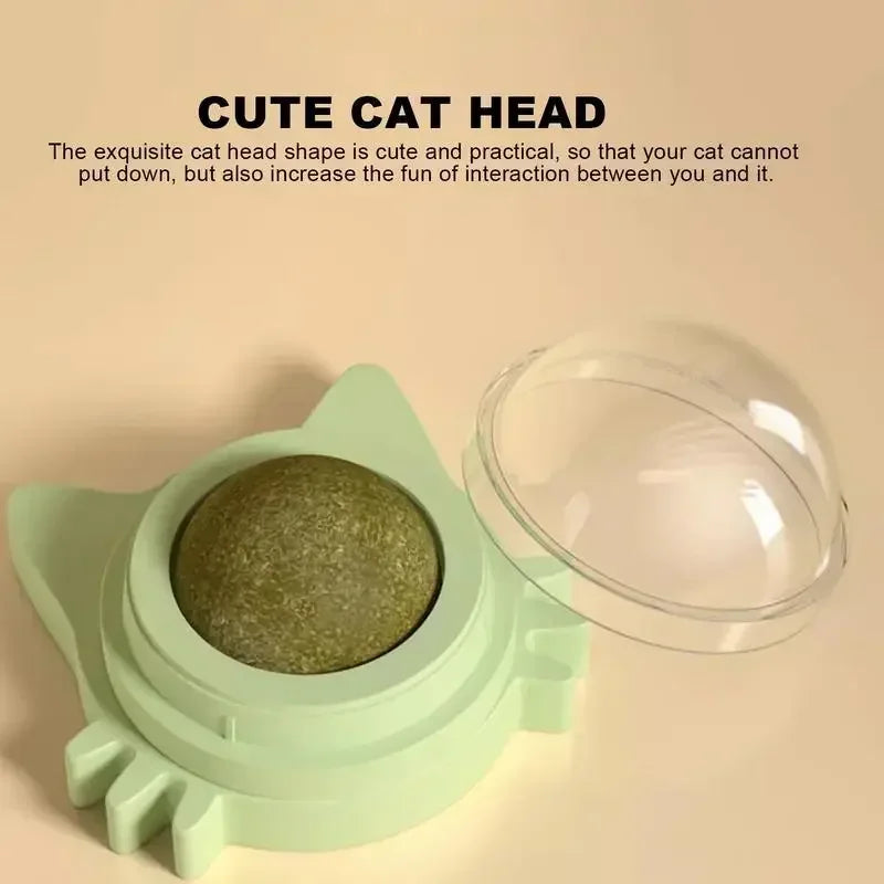 Catnip Balls for Cats - Lickable Snack & Teeth Cleaning Toy