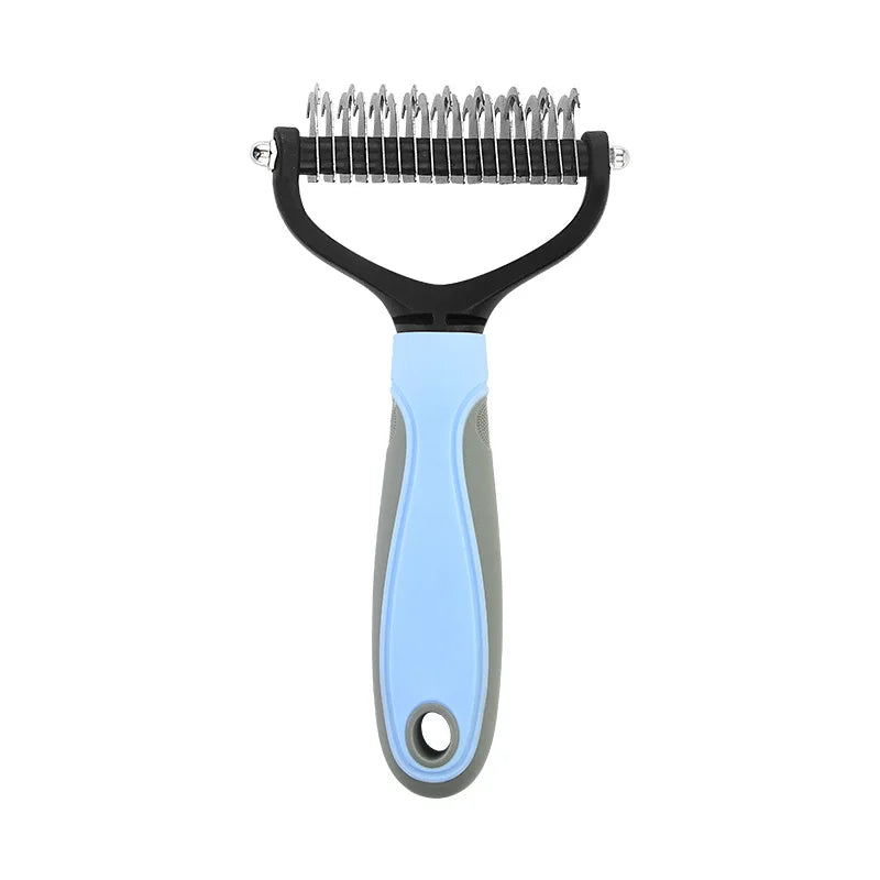 Dog Cat Hair Removal Comb - Grooming & Dematting Brush