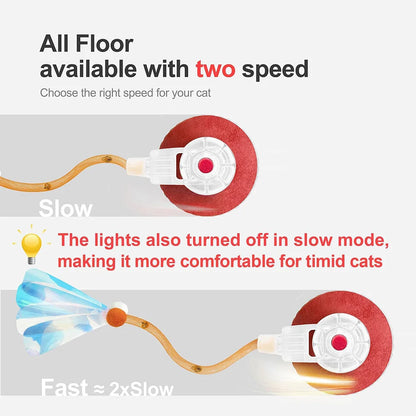 Interactive Cat Toy Ball: Rechargeable & Elastic Tail Fun