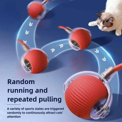 Smart Cat Toy Ball: Motion-Activated, Fast Rolling Fun