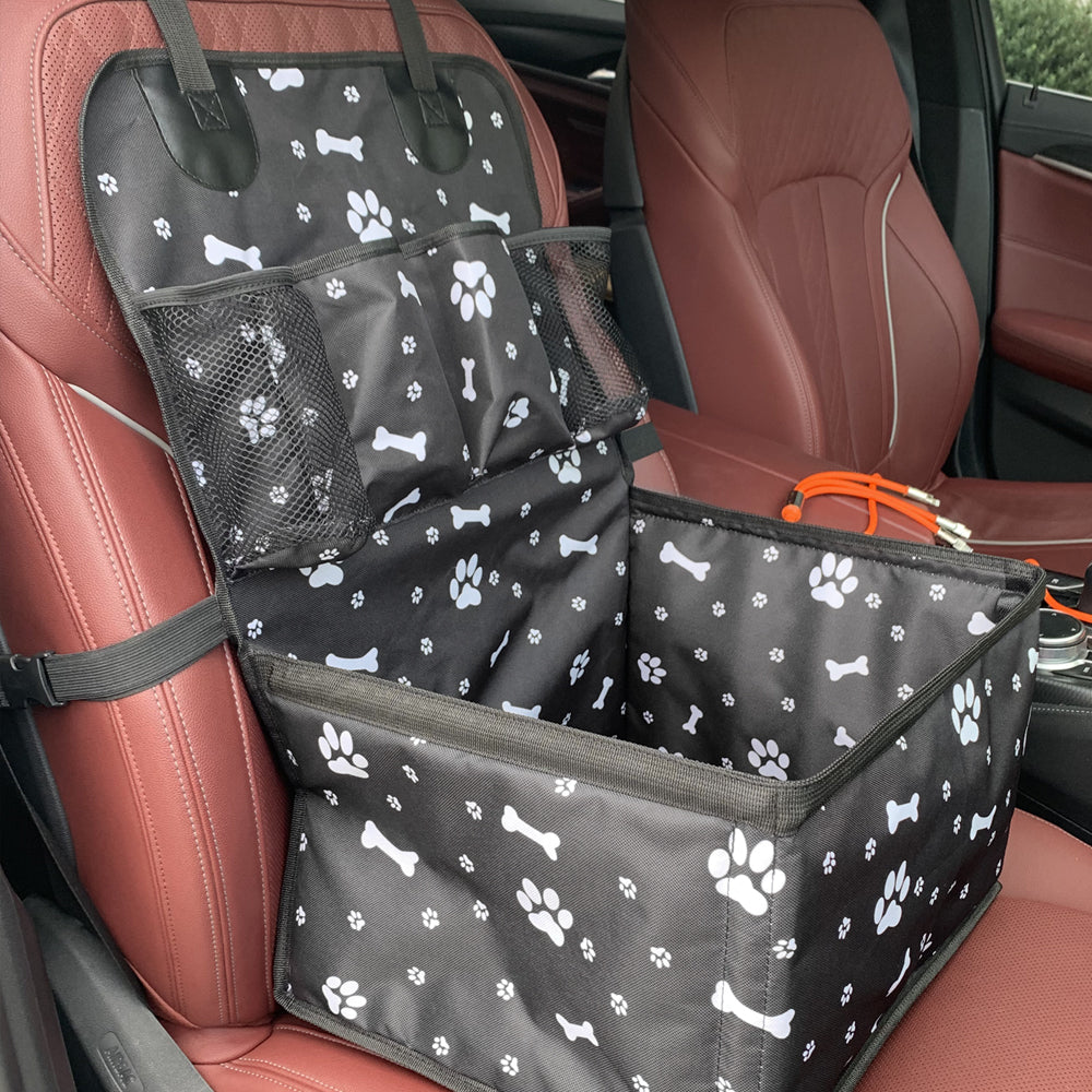 Dog Car Seat with Storage - Scratch Proof Pet Booster