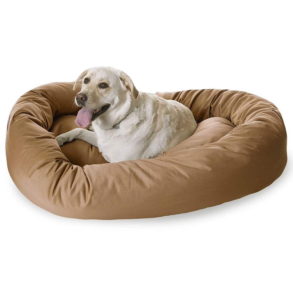 Washable Dog Bed Extra Large Plush Cozy Waterproof Round
