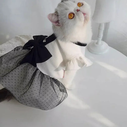Dog Cat Pet Clothes Summer T-Shirt Skirt for Small Dogs & Cats
