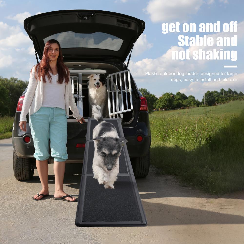 Extra Long 180cm Foldable Dog Ramp - Non-Slip, 250lbs Capacity