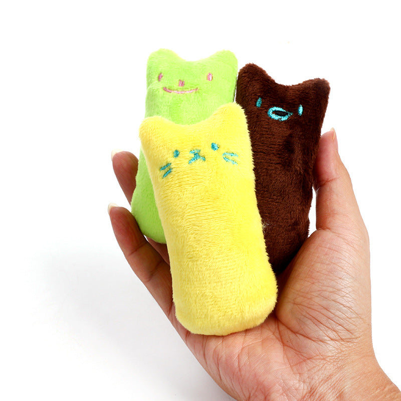 Teeth Grinding Catnip Toys - Interactive Plush for Cats