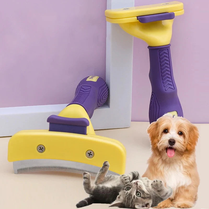 Dog Brush Grooming Tool - Tangle-Free Pet Hair Remover