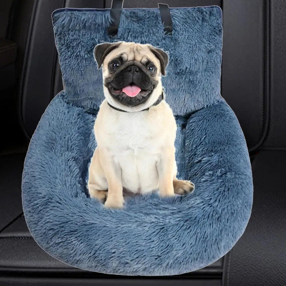 Car Dog Seat and Bed 2in1: Safety Pet Seat & Indoor Cushion